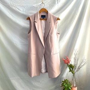 Cynthia Rowley Sleeveless Pink Blazer